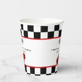 レッドレースカー |子供の誕生日パーティー 紙コップ (右)