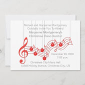 レッドレースクリスマスリサイタル 招待状 (裏面)