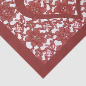 レッドレースパターンバレンタインデー 薄葉紙 (詳細)