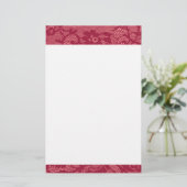 レッドレース縁ど 便箋 (スタンド正面)