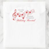 レッドレース・ホリディリサイタル 楕円形シール (バッグ)