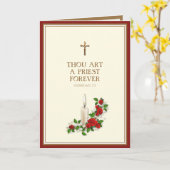 レッドロエレガントーズローソンドルペザントコーディネーション カード (黄色い花)