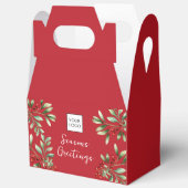 レッドロゴ文字プロモーションビジネスパッケージ フェイバーボックス (見開き)