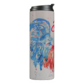 レッドロスターウォーター絵を描カラーの父の日パパ タンブラー (回転左)