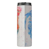 レッドロスターウォーター絵を描カラーの父の日パパ タンブラー (裏面)