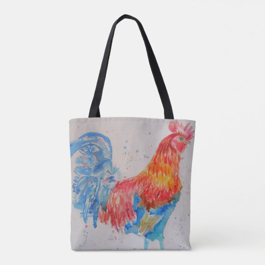 レッドロスターウォーター絵を描カラーの父の日パパ トートバッグ (裏面)