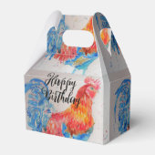 レッドロスターウォーター絵を描カラーハッピーバースデー フェイバーボックス (正面サイド)