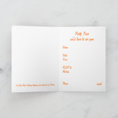 レッドロセスバイクもしくは自転車に乗る人オー結婚トバイズブライダルシャワー 招待状 (内部)