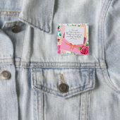 レッドロゼスフローラレター封筒母の日 缶バッジ (インサイチュ)