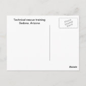 レッドロックカントリーでロープを救う ポストカード (裏面)