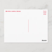 レッドロックキャニオンラスベガスネバダ統一された州ズUSA ポストカード (裏面)