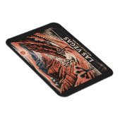 レッドロックキャニオンラスベガスレトロヴィンテージトラベルWPA マグネット (右側)