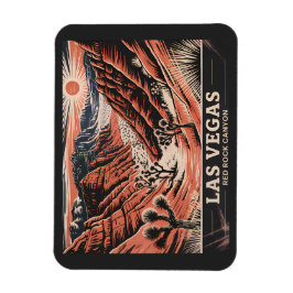 レッドロックキャニオンラスベガスレトロヴィンテージトラベルWPA マグネット