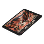 レッドロックキャニオンラスベガスレトロヴィンテージトラベルWPA マグネット (左側)