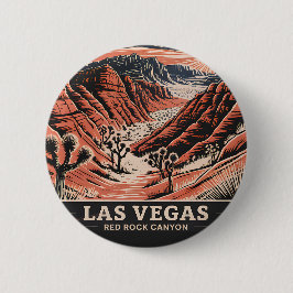 レッドロックキャニオンラスベガスレトロヴィンテージトラベルWPA 缶バッジ