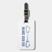 レッドロックキャニオン登山クイックドロー ラゲッジタグ (正面縦)