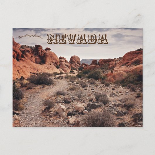 レッドロックキャニオン統一された州 ポストカード (正面)