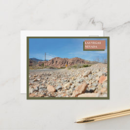 レッドロックキャニオン自然ラスベガスネバダデザート ポストカード