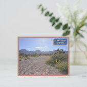 レッドロックキャニオン自然ラスベガスネバダデザート ポストカード (スタンド正面)