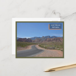 レッドロックキャニオン自然ラスベガスネバダデザート ポストカード