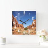 レッドロックキャニオン スクエア壁時計 (ホーム)