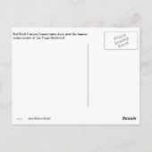 レッドロックキャニオンLas Vegas Boulevard ポストカード (裏面)