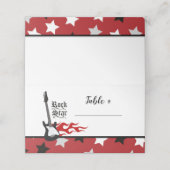 レッドロックスターミュージックパーティー座席表 プレイスカード (外部開封)