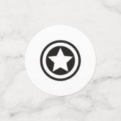 レッドロックスターロックビーベイビーシャワー紙吹雪 コンフェッティ (スモール正面)