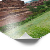 レッドロックスパークと山脈 フォトプリント            (角)