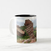 レッドロックスリッジ山と谷 ツートーンマグカップ (正面左)