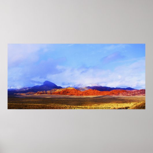 レッドロックプリント ポスター (正面)