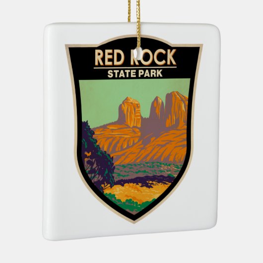 レッドロック州パークアリゾナヴィンテージ セラミックオーナメント (右)