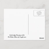 レッドロッジモンタナポストカード ポストカード (裏面)