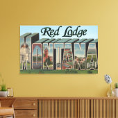 レッドロッジモンタナ キャンバスプリント (インサイチュ (リビング))