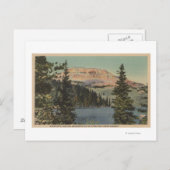レッドロッジ, MT - ビアトゥース湖と山の景色 ポストカード (正面/裏面)