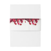 レッドロパーソナライズされたズ結婚ズ 招待状ベリーバンド (裏面例)