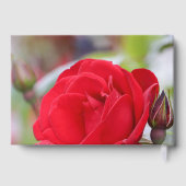 レッドロパーソナライズされたー結婚ズ/イベント ゲストブック (裏面)