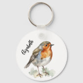 レッドロビンの鳥の名前 キーホルダー (正面)