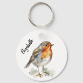 レッドロビンの鳥の名前 キーホルダー (裏面)
