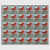 レッドロビンクリスマスラッピング紙 ラッピングペーパー (フラット)