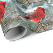 レッドロビンクリスマスラッピング紙 ラッピングペーパー (ロールコーナー)