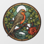 レッドロビンステンドグラススタイルサンキャッチャー ウィンドウサイン (シート)