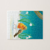 レッドロビンバードイラストレーション ジグソーパズル (横)