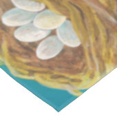 レッドロビンバード&スノードロップイラストレーション テーブルクロス (アングル)