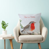 レッドロビンホリデークリスマス装飾用クッション クッション (椅子)