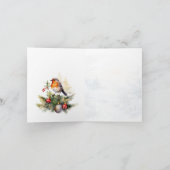 レッドロビンホリーママ&パパクリスマス カード (内部)