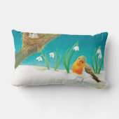 レッドロビン春スノードロップ ランバークッション (裏面)