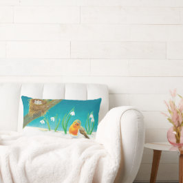 レッドロビン春スノードロップ ランバークッション