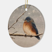 レッドロビン・イン・ザ・スノー セラミックオーナメント (左)