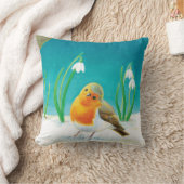 レッドロビン(エリタカスルベクラ)早期春 クッション (ブランケット)